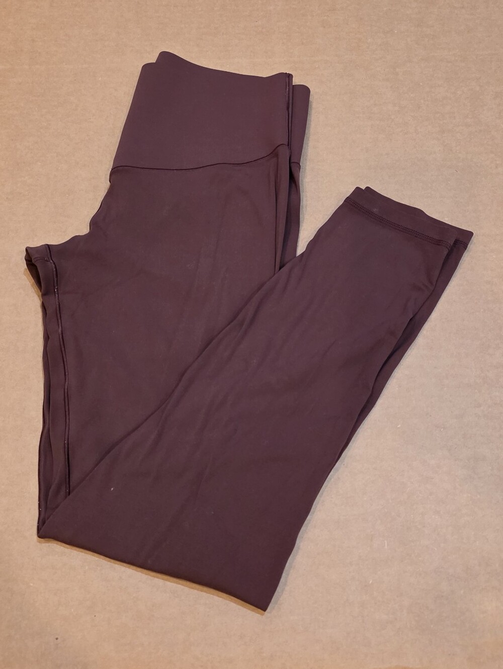 Women’s High-Waist Stretch Leggings in Deep Burgundy